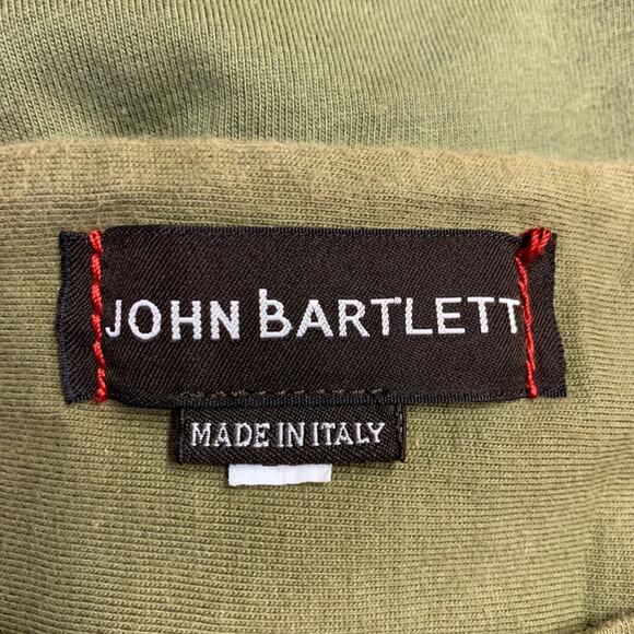 JOHN BARTLETT Size 38 Green Olive Cotton Crew Neck T-shirt - Picture 10 of 12